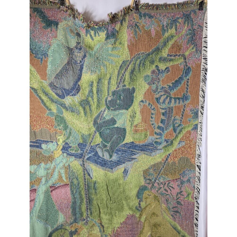 Winnie The Pooh And Friends Throw Blanket Tapestry Pooh 100 Acre Collection RARE - Picture 14 of 16